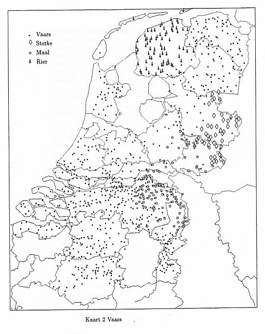 Kaart 2. Vaars